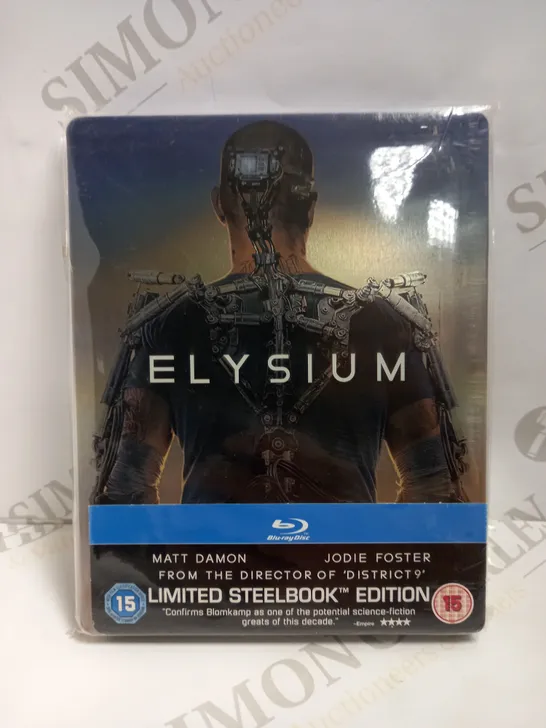 SEALED ELYSIUM STEELBOOK EDITION - BLU-RAY DISC