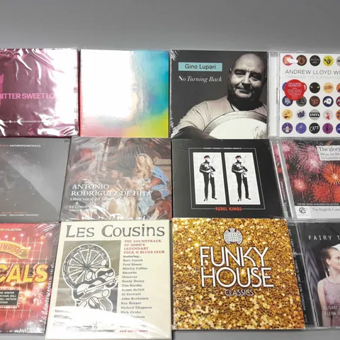 APPROXIMATELY 10 ASSORTED CDS TO INCLUDE ANDREW LLOYD WEBBER, FUNKY HOUSE, GINO LUPARI ETC 