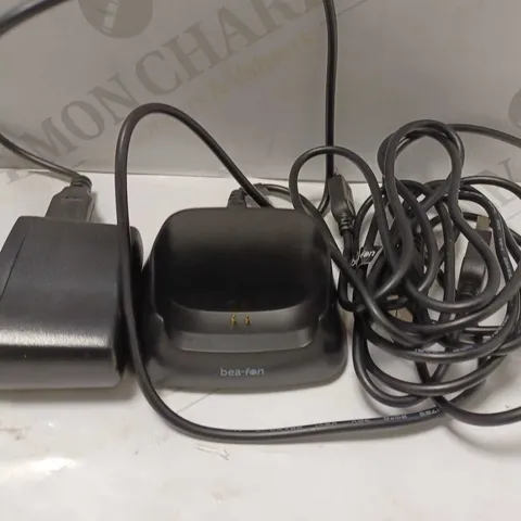 BOX OF APPROXIMATELY 15 ASSORTED EU CHARGING CABLES, PHONE DOCKS, USB CABLES, ETC