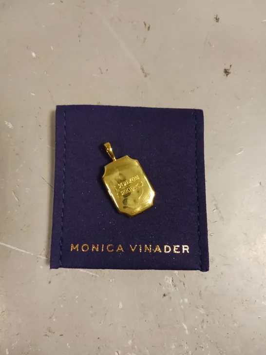 MONICA VINADER PERSONALISED GOLD SIGNATURE LOCKET 