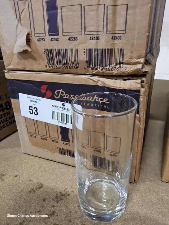 APPROXIMATELY 19 × 42oz TUMBLERS (2 BOXES)