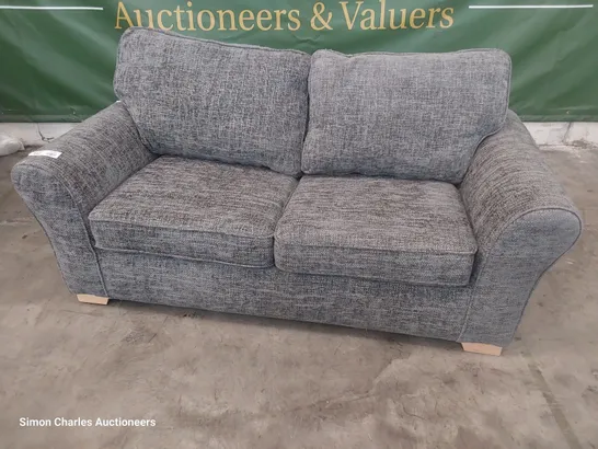 DESIGNER CHALLANGER THREE SEATER SOFA SLATE FABRIC 