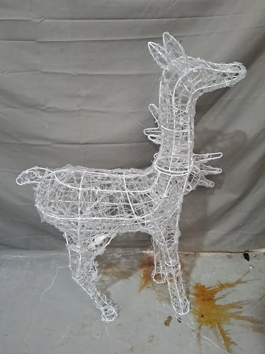 HOMEBASE REINDEER SILHOUETTE SPUN ACRYLIC 3 IN 1 