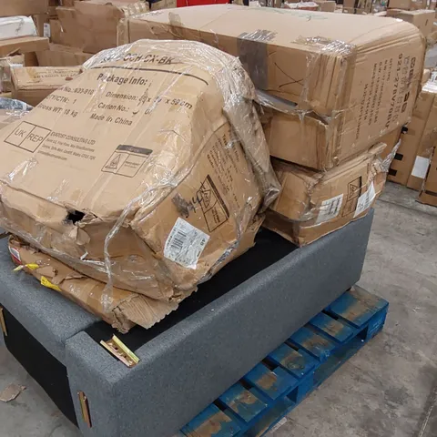 PALLET OF ASSORTED FURNITURE AND PARTS TO INCLUDE SOF SECTION