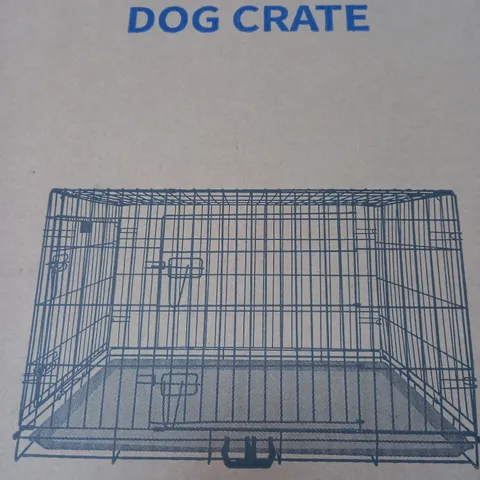 BOXED 30" DOG CRATE IN BLACK