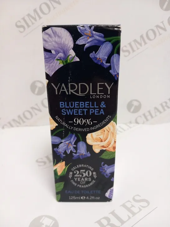 BOXED YARDLEY LONDON BLUEBELL AND SWEET PEA EAU DE TOILETTE 125ML