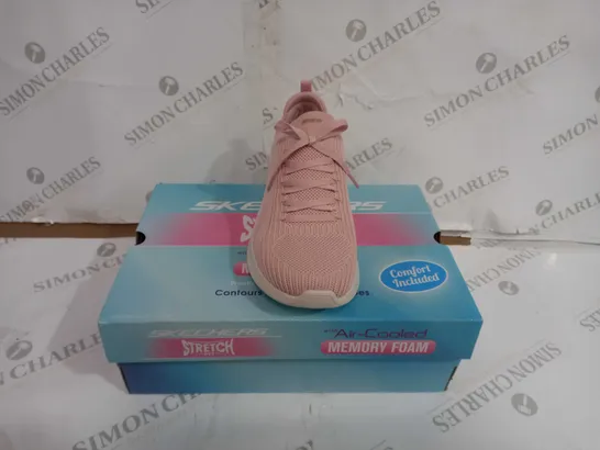 BOXED PAIR OF SKECHERS STRETCH FIT ULTRA FLEX 3.0 SHOES ROSE UK SIZE 6