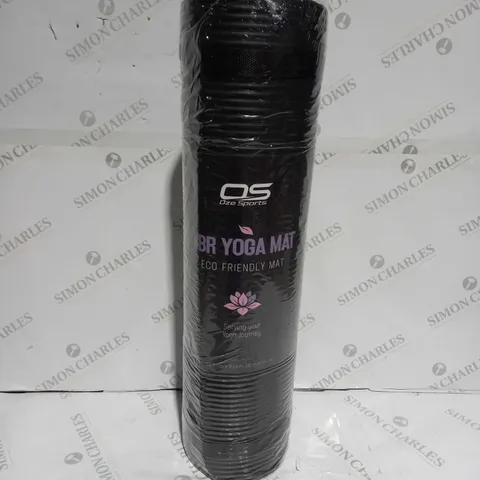 PACKAGED AND SEALED OZE SPORTS NBR ECO FRIENDLY YOGA MAT - BLACK  - 183 X 61CM