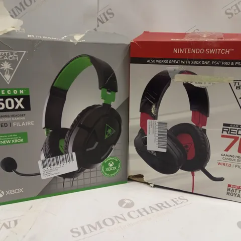 APPROXIMATELY 24 BOXED TURTLE BEACH HEADSETS TO INCLUDE RECON 70, RECON 50X, ETC