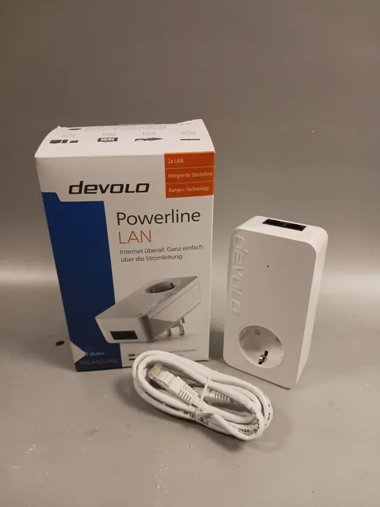 BOXED DEVOLO 550 DUO+ POWERLINE LAN ADAPTER 