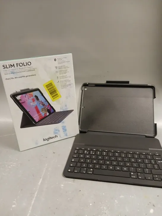 BOXED LOGITECH SLIM FOLIO BLUETOOTH KEYBOARD CASE FOR IPAD 7TH/8TH/9TH GEN