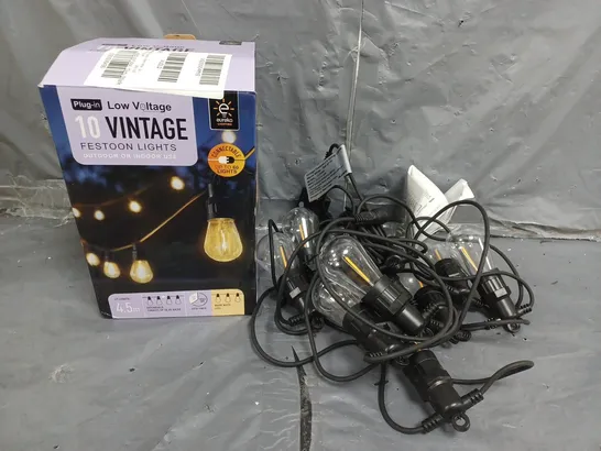 SMART GARDEN VINTAGE FESTOON LIGHTS - WARM WHITE - SET OF 10 RRP £29.99