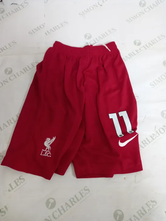 NIKE LIVERPOOL FOOTBALL CLUB SHORTS- 11 - SIZE 24