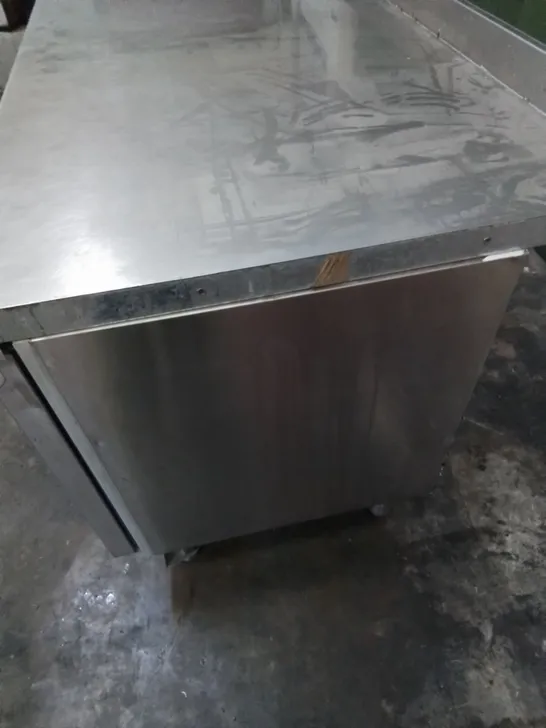 COMMERCIAL FOOD PREP STATION WITH UNDER COUNTER CABINETS 