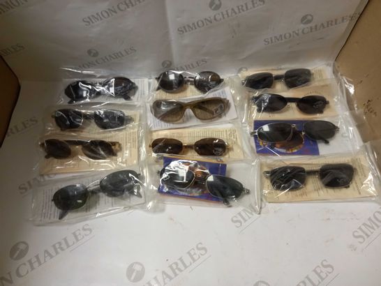 LOT OF APPROX 12 ASSORTED SUNGLASSES TO INCLUDE STING, FILA, VOGART