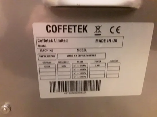 AZKOYEN COFFETEK VITRO X3 COFFEE MACHINE