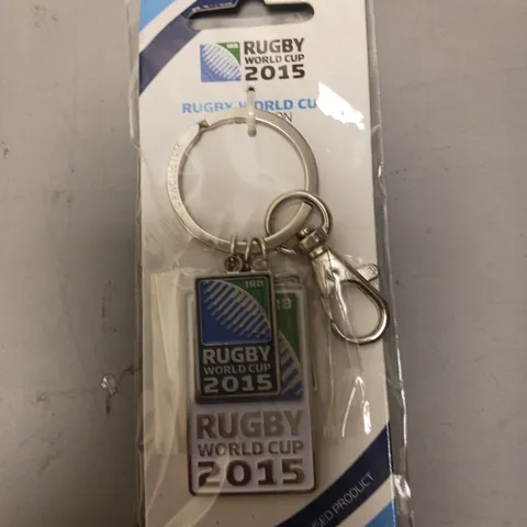 APPROXIMATELY 20 RUGBY WORLD CUP VINTAGE COLLECTIBLE KEYRINGS 