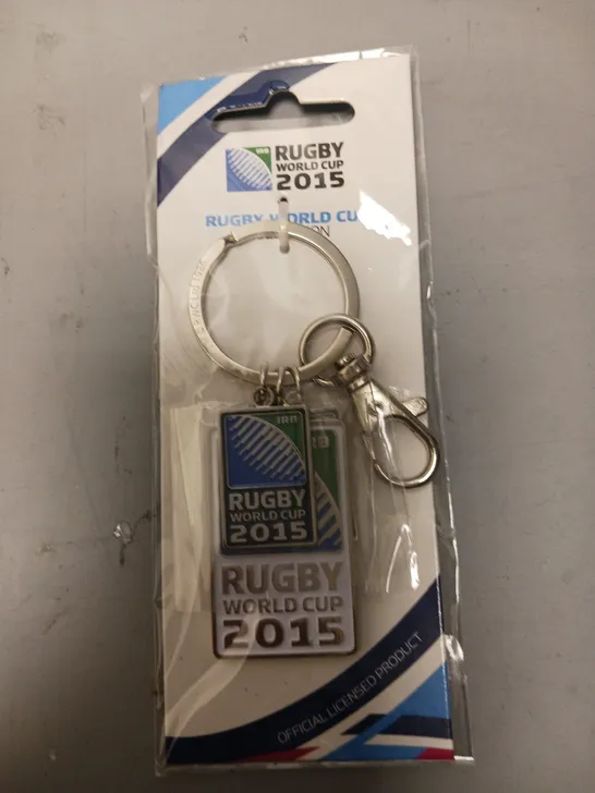 APPROXIMATELY 20 RUGBY WORLD CUP VINTAGE COLLECTIBLE KEYRINGS 