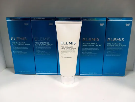 APPROXIMATELY SIX ELEMIS PRO-RADIANCE HAND AND NAIL CREAM 100ML