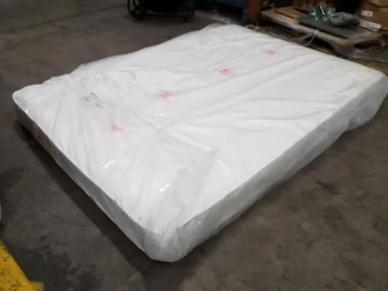 QUALITY BAGGED AND ROLLED 4'6" OPEN COIL SPRING MEMORY MATTRESS 