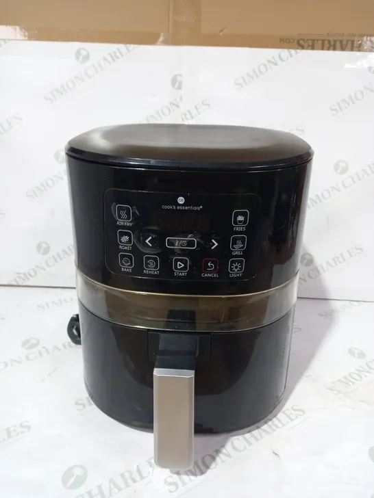 COOKS ESSENTIALS AIR FRYER IN BLACK