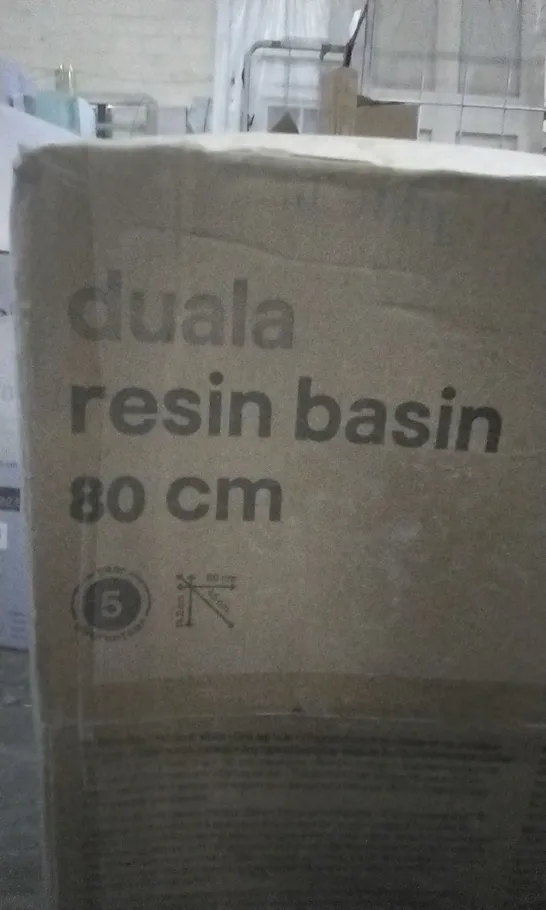 BOXED DUALA 80CM RESIN BASIN 