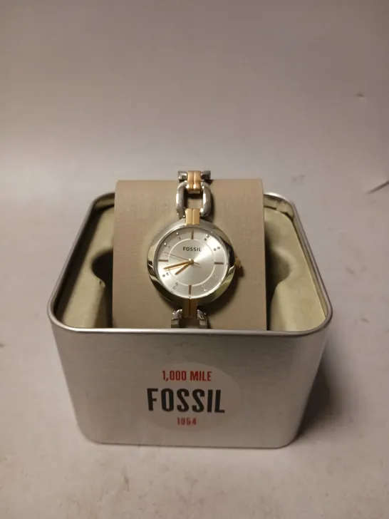 FOSSIL ANALOG WOMEN'S WATCH STAINLESS STEEL METAL BRACELET