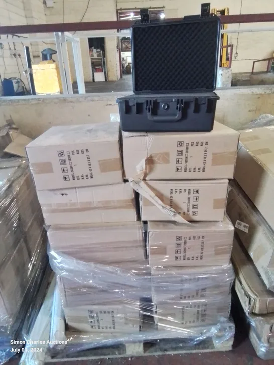 PALLET OF APPROXIMATELY 15 YOUCAN ROBOT WATERPROOF BLACK CARRY CASES