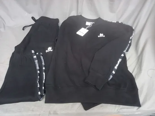 MONEY JOGGERS AND SWEATSHIRT IN BLACK - L