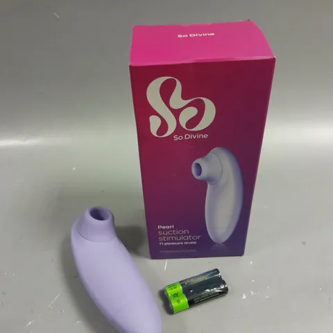 BOXED SO DIVINE PEARL SUCTION STIMULATOR 