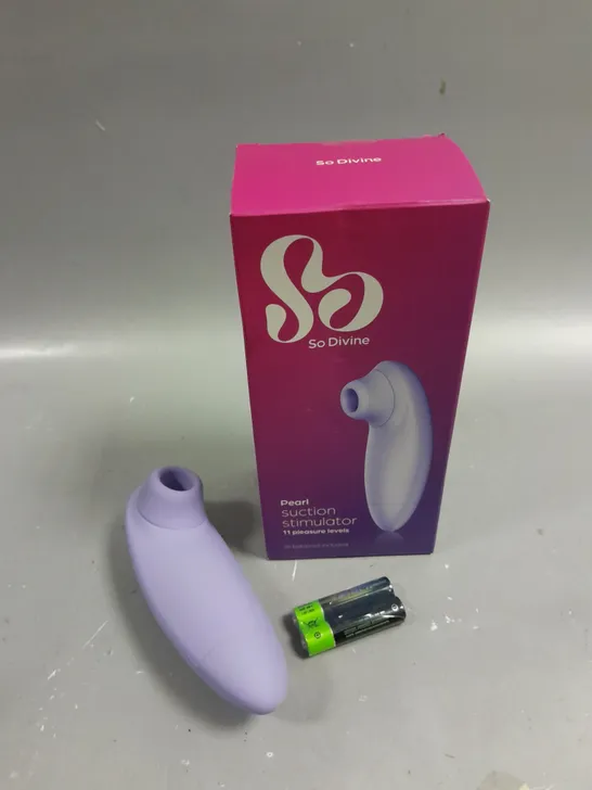 BOXED SO DIVINE PEARL SUCTION STIMULATOR 