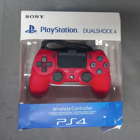 BOXED SONY PLAYSTATION 4 DUALSHOCK 4 WIRELESS CONTROLLER IN RED