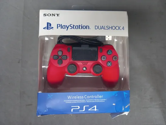 BOXED SONY PLAYSTATION 4 DUALSHOCK 4 WIRELESS CONTROLLER IN RED