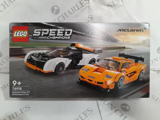 BOXED LEGO MCLAREN SPEED CHAMPIONS 76918