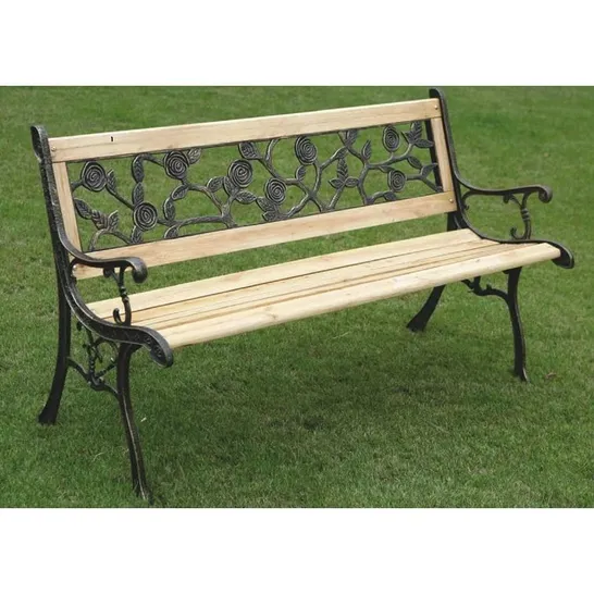 BOXED ZANESFIELD WOODEN BENCH