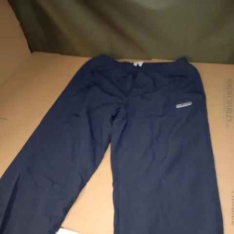 PAIR OF NAVY BLUE ADIDAS TRACKSUIT BOTTOMS SIZE UNSPECIFIED