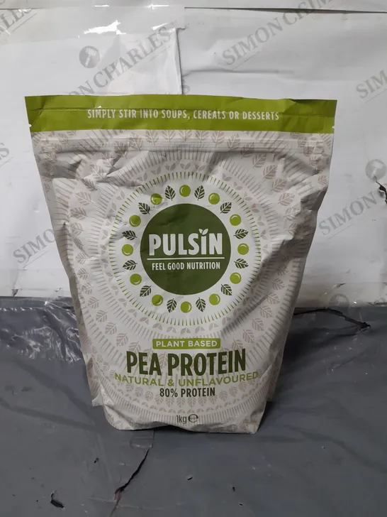 PULSIN PLANT BASED PEA PROTEIN UNFLAVOURED - 1KG