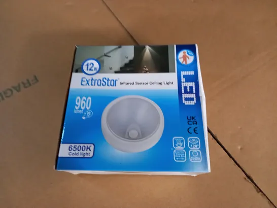 boxed extrastar 12w infrared sensor ceiling light