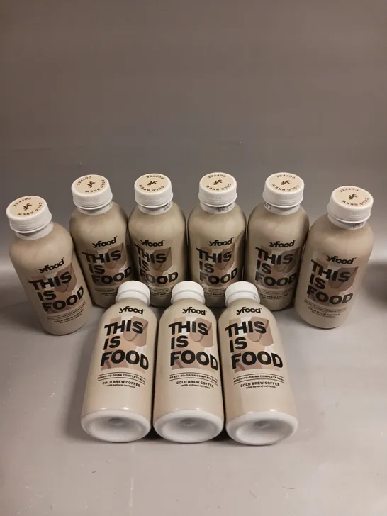 9 X SEALED YFOOD THIS IS FOOD READY TO DRINK COMPLETE MEAL DRINKS - COLD BREW COFFEE 9 X 500ML