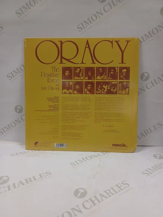 SEALED THE POSITIVE FORCE & ADE OLATUNJU - ORACY - LP VINYL