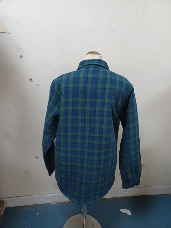 BENCH MEDIUM GREEN CHECK PLAIDED JACKET 