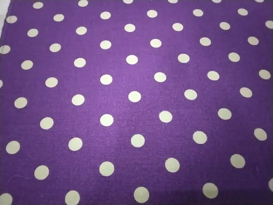 ROLL OF PURPLE DOTTED LINEN 