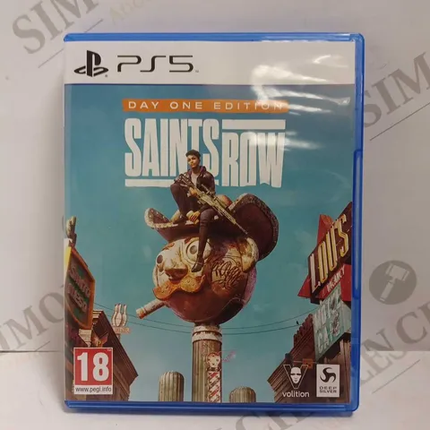 SAINTS ROW GAME FOR PS5