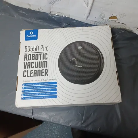 BOXED BAGOTTA BG550 PRO ROBOTIC VACUUM CLEANER 