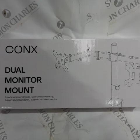 BOXED CONX DUAL MONITOR MOUNT 