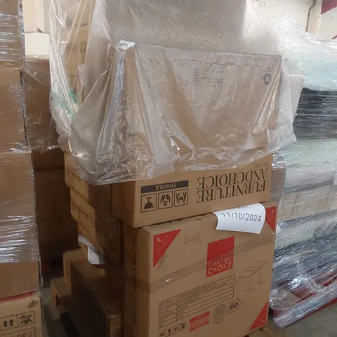 PALLET OF INCOMPLETE FURNITURE PARTS 