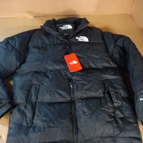 NORTH FACE PADDED BLACK COAT - M