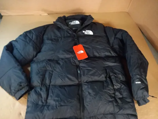 NORTH FACE PADDED BLACK COAT - M