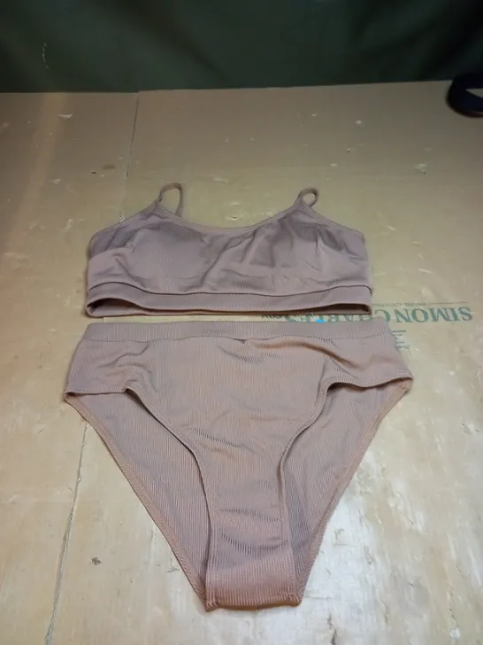 BROWN CUPSHE SWIMSUIT SIZE M