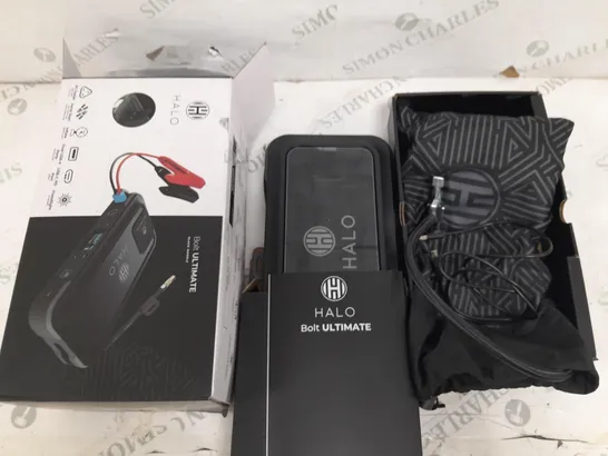 HALO BOLT ULTIMATE POWER BANK W/JUMP STARTER AIR COMPRESSOR & AC OUTLET